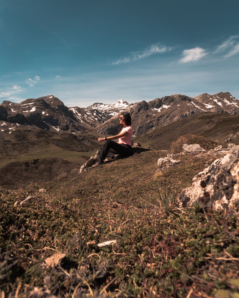 Paula descansando cerca de La Peral
