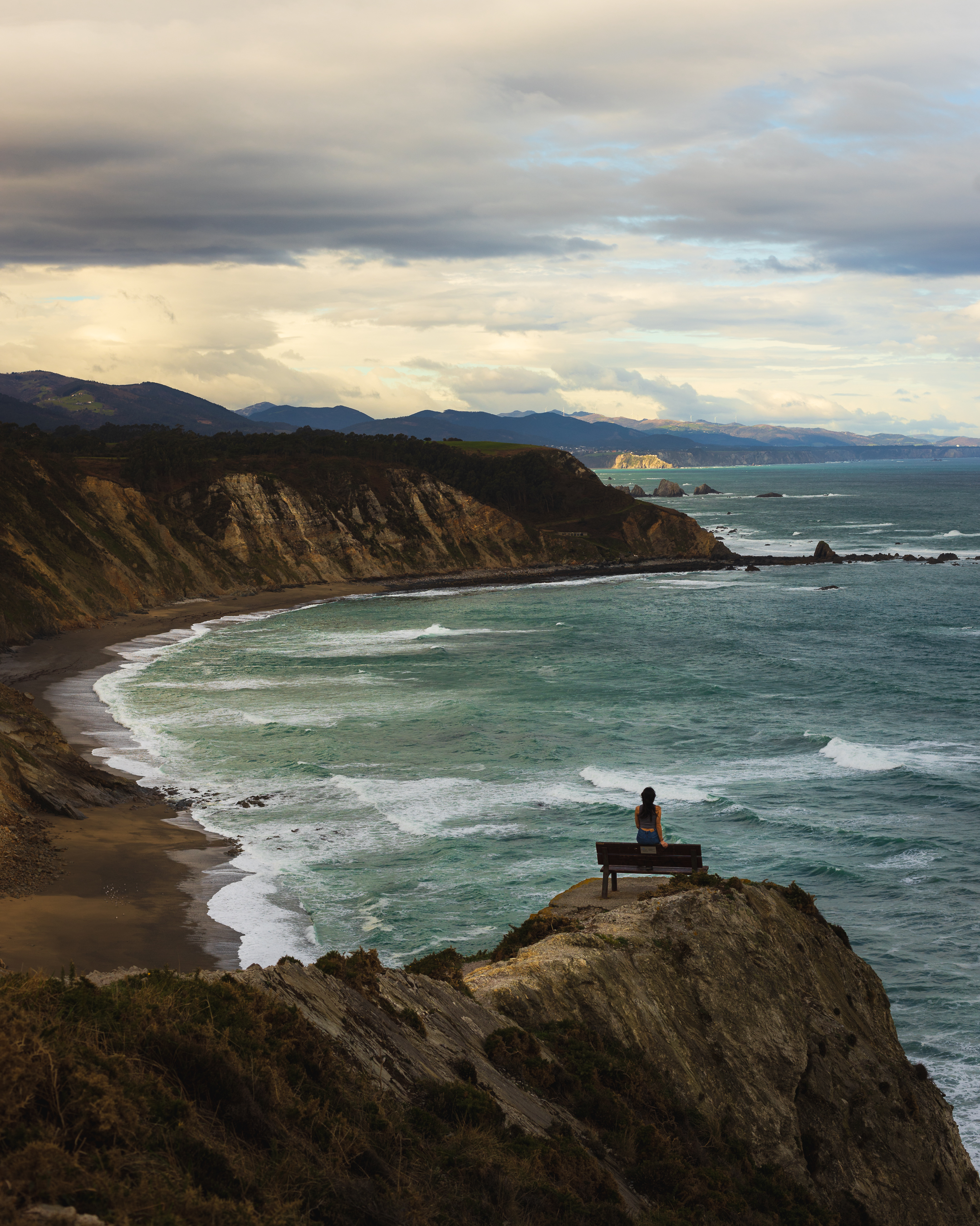 Vistas desde el Mirador del Sablón en Oviñana en Asturias